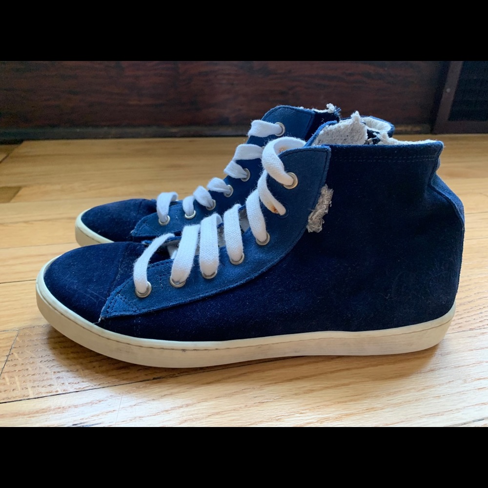 Leather Crown Italian Suede Hightop